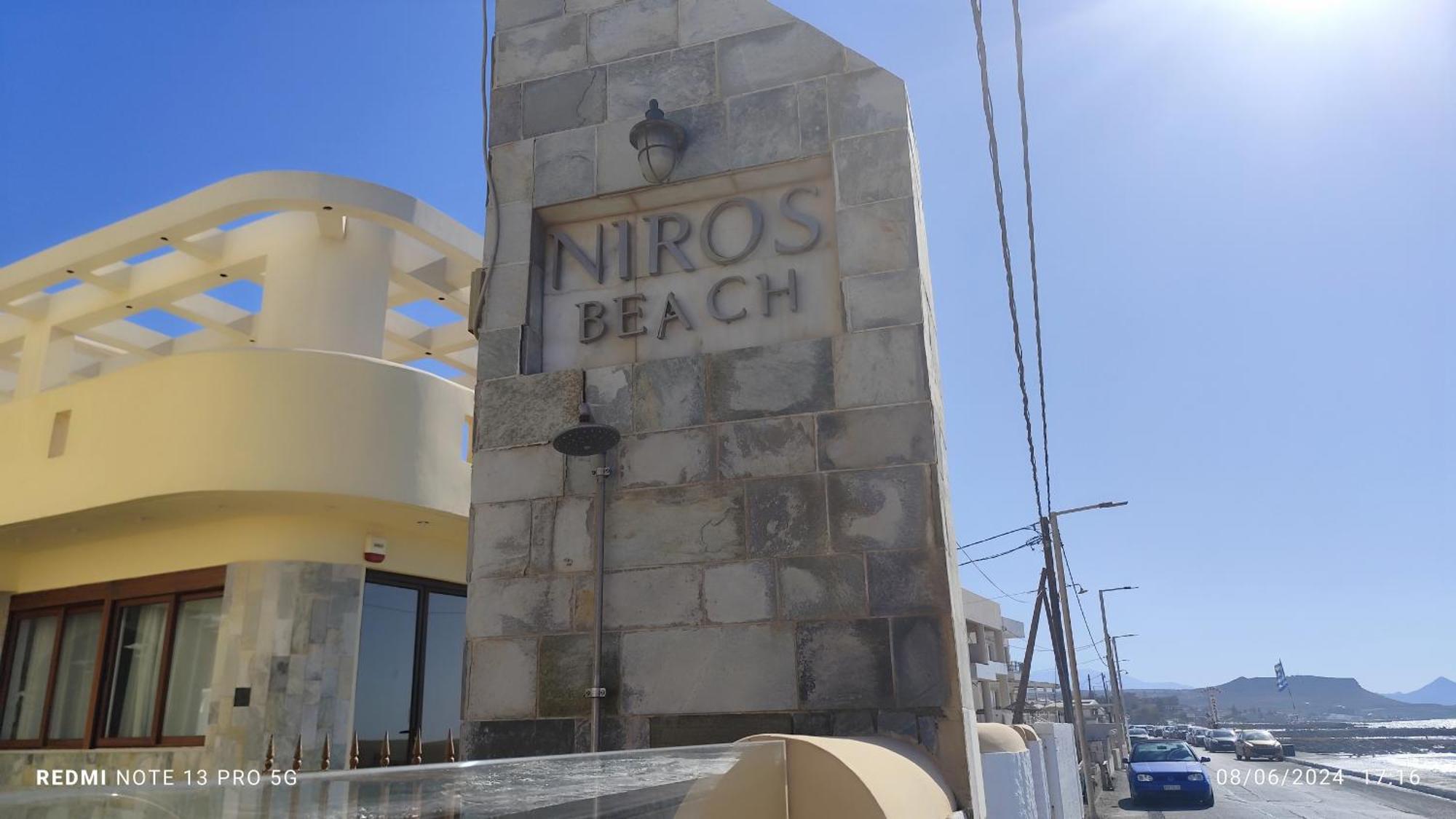 Niros Beachfront Aparthotel Kokkini Hani Dış mekan fotoğraf
